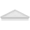 Ekena Millwork Peaked Cap Sunburst Architectural PVC Combination Pediment, 42"W x 17-3/8"H x 2-3/4"P (Pitch 6/12) PEDPC042X175PKC01 - alternate 6